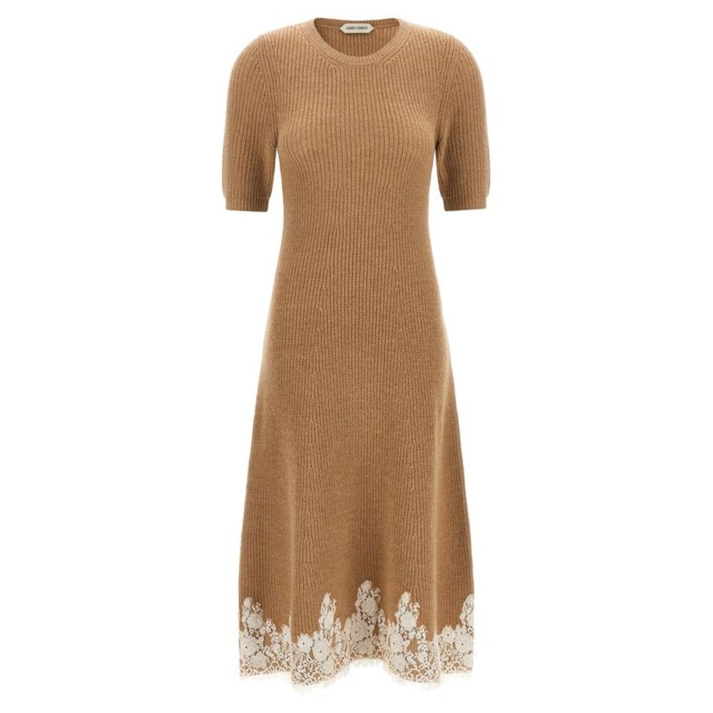 Alberta Ferretti Women's Lace Hem Dress